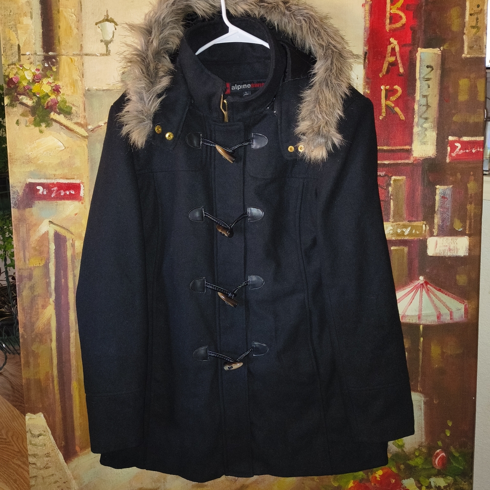 AlpineSwiss Wool Coat